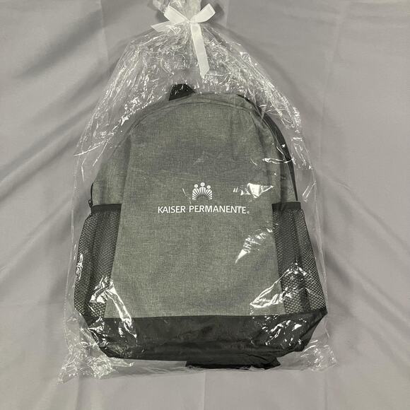 Kaiser Permanente Backpack New Gift Bag Mesh Pockets Travel School Work Daypack - Picture 1 of 8